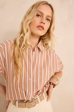 Picture of MARILOU STRIPED LONG-SLEEVE COTTON SHIRT